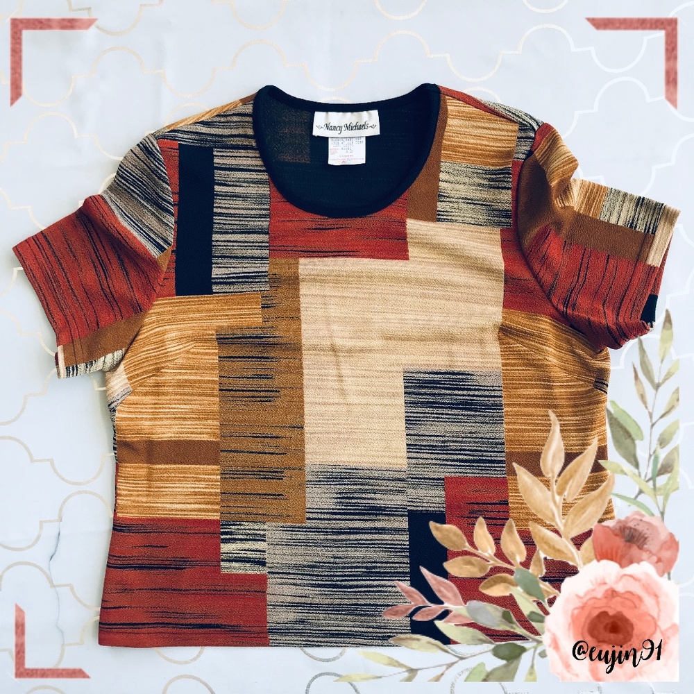 Nancy Michaels Pattern Top Size 12